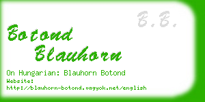 botond blauhorn business card